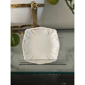 Antique Haviland Limoges Porcelain Butter‎ Pats - Gold Trimmed Set of 9